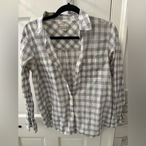 Madewell gingham button up